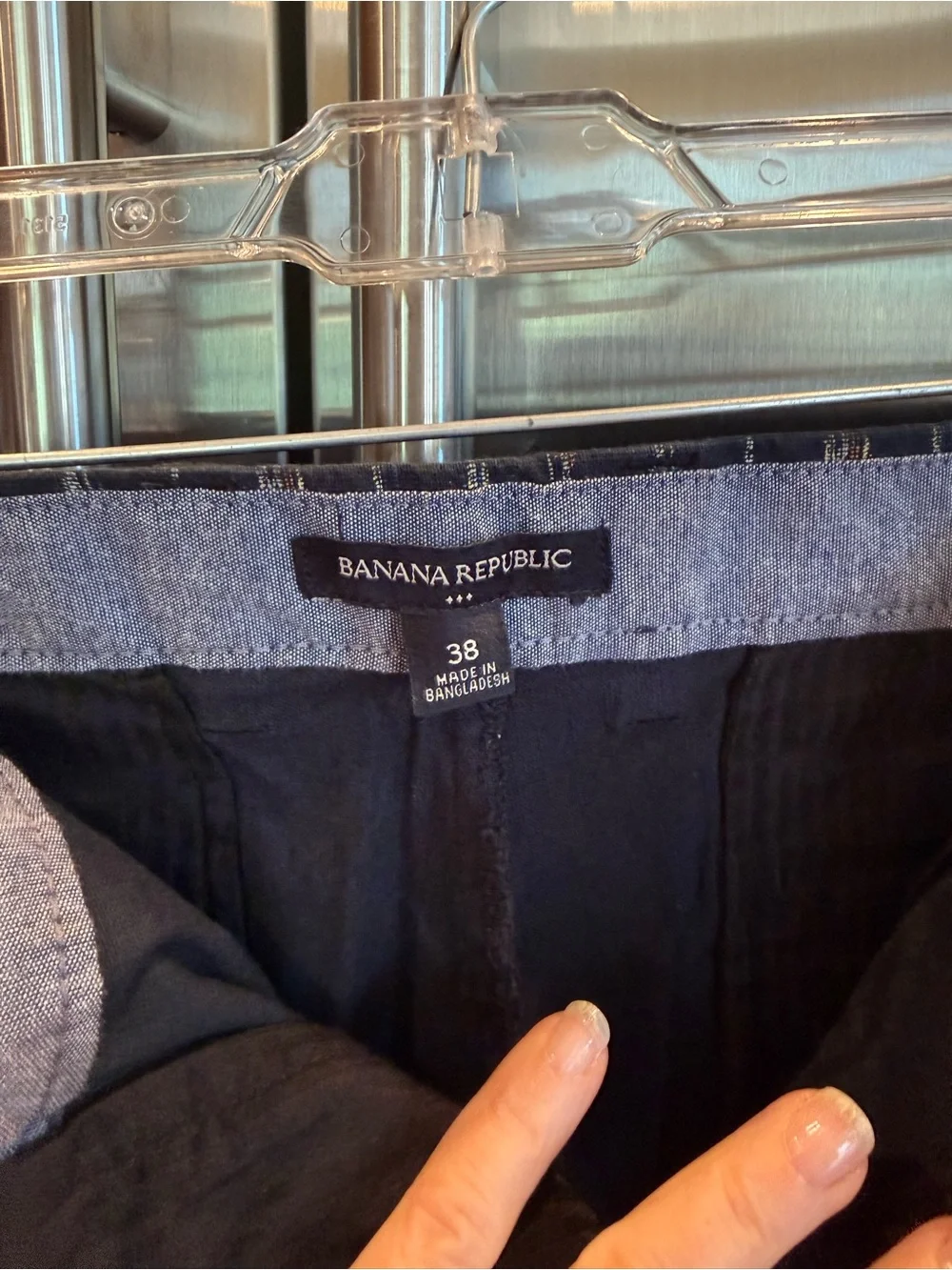 Banana Republic Black Shorts with Light Gray Pattern, size 38